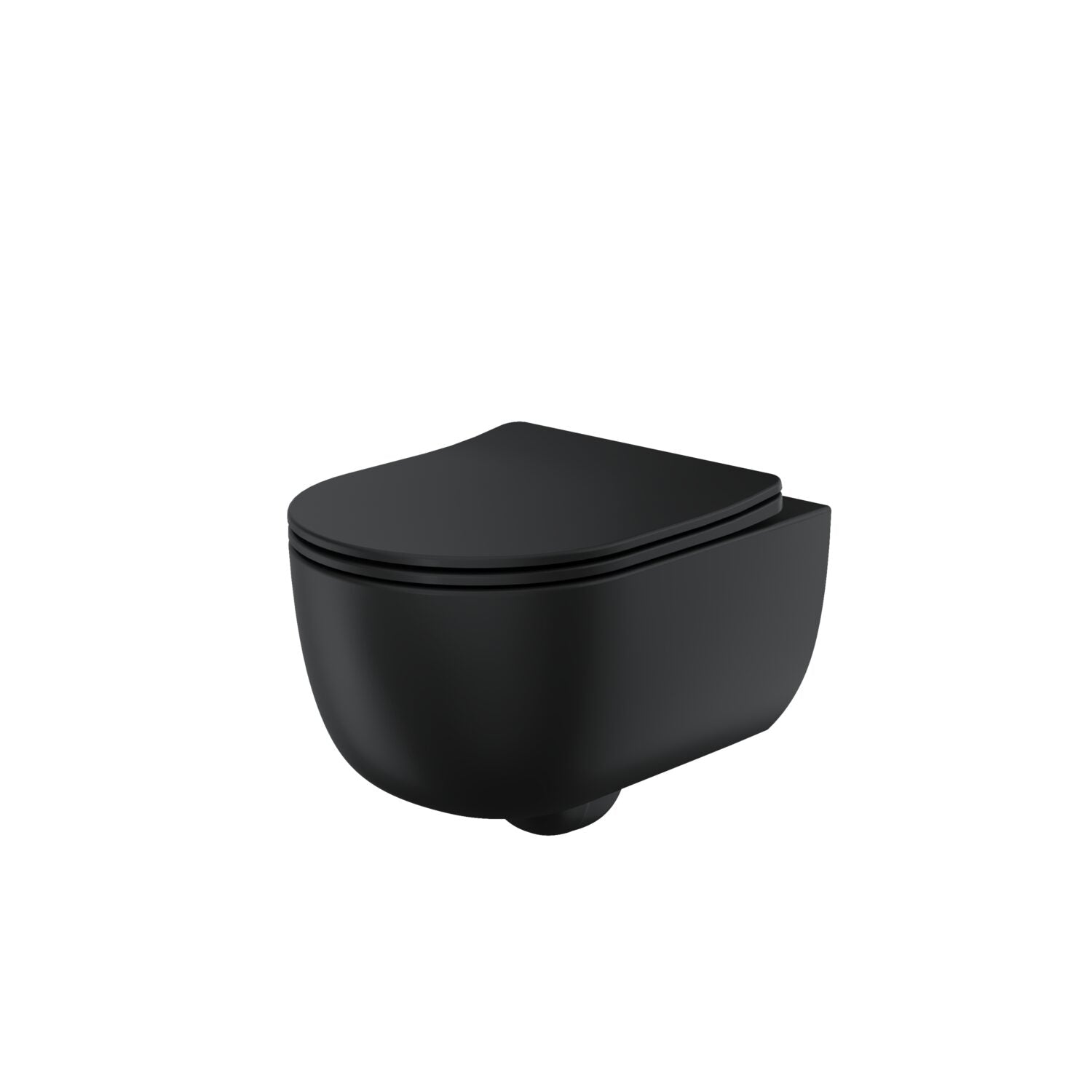Riviera Round Wall Hung WC - White