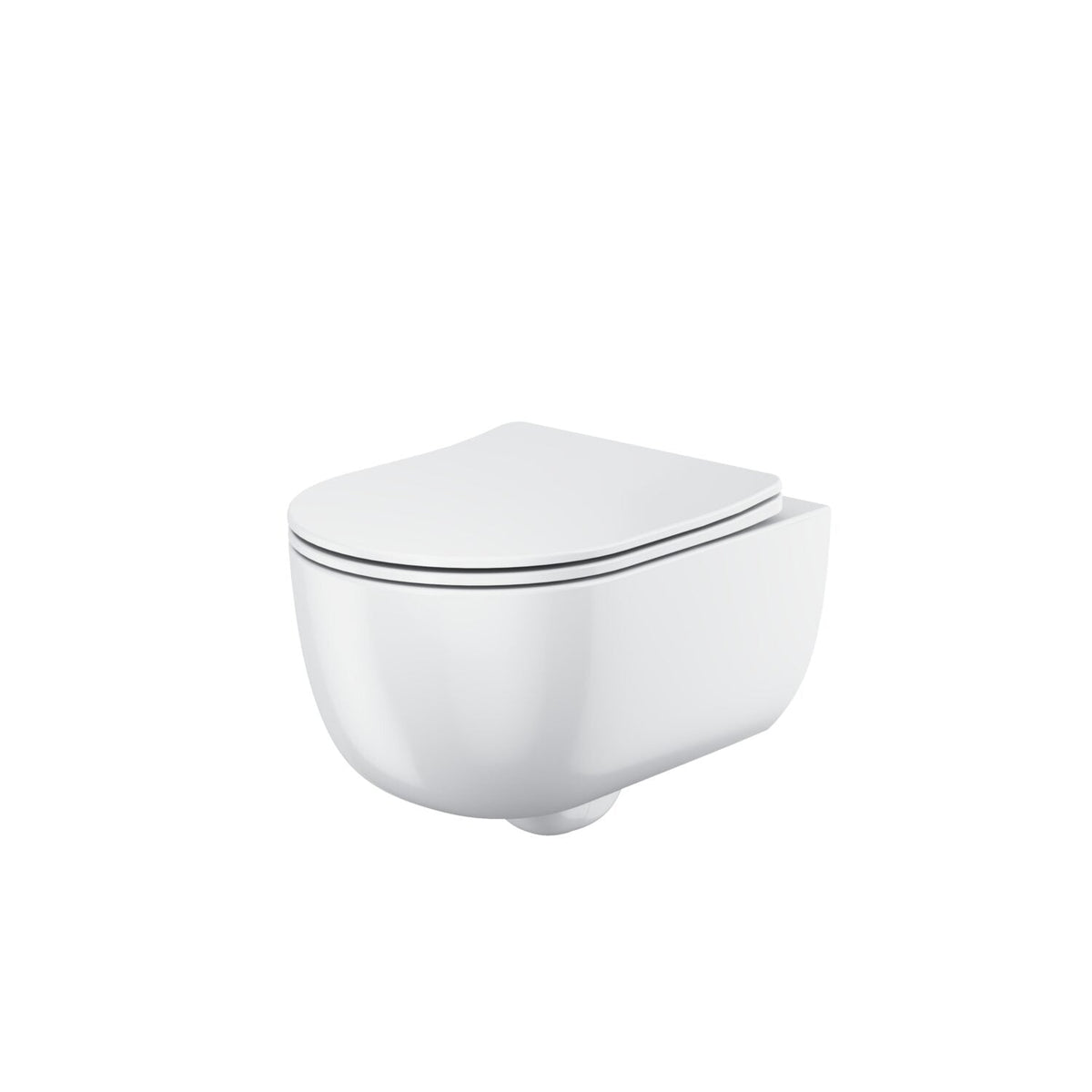 Riviera Round Wall Hung WC - White