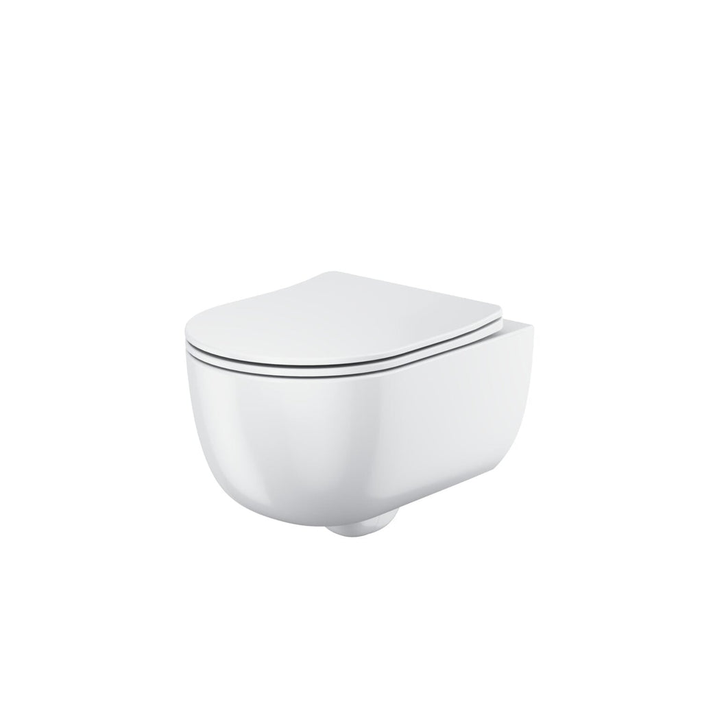 Riviera Round Wall Hung WC - Matt Black