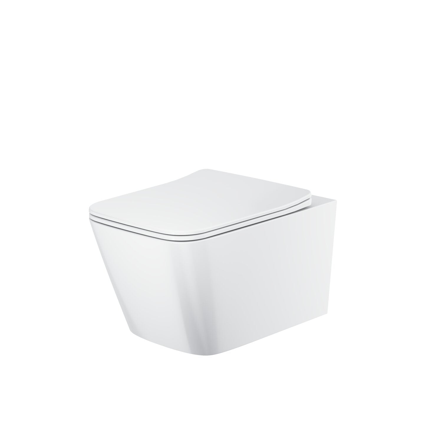Riviera Square Wall Hung WC - Matt Black