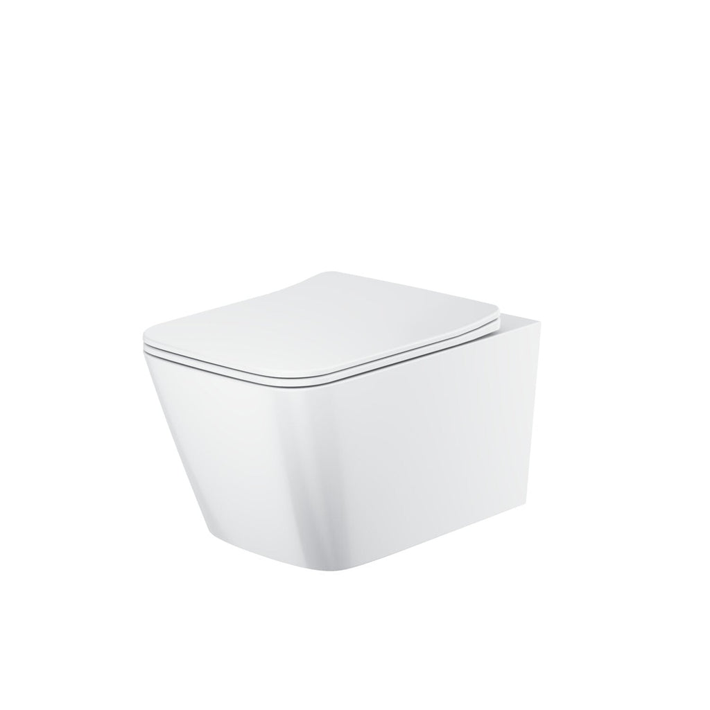 Riviera Square Wall Hung WC - White