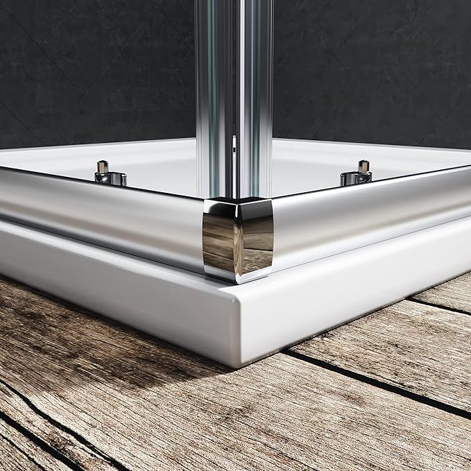 NILE 700 x 700mm Sliding Doors Corner Entry Shower Enclosure Cubicles