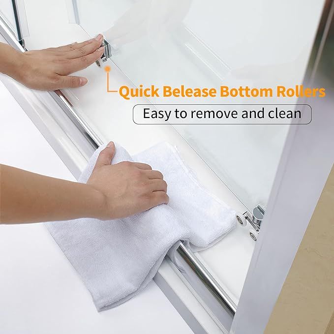 NILE 1000 x 800mm Sliding Shower Enclosure Shower Cubicle Door + Side Panel