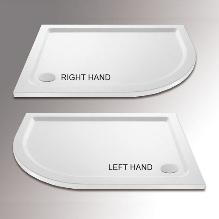 NILE 900X800mm Reversible Offset Shower Enclosure