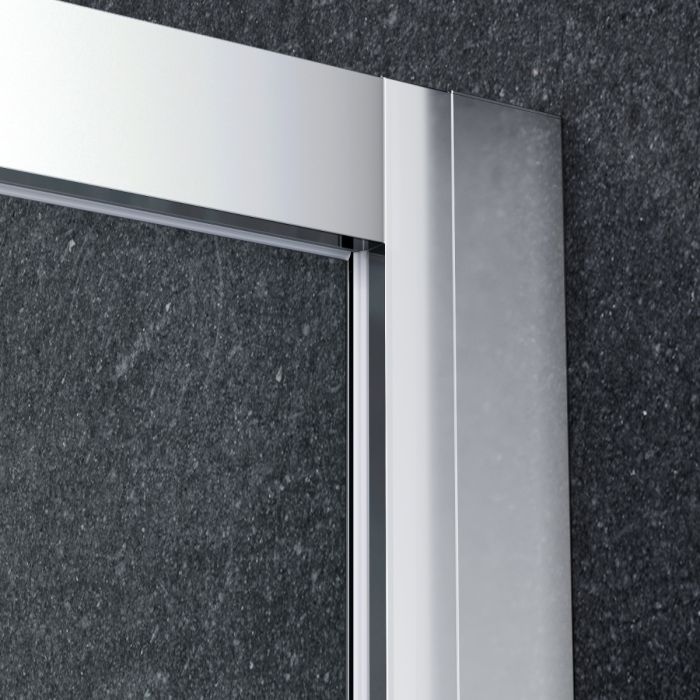 NILE 1600x800mm Sliding Shower Enclosure 8mm Easy Clean Nano Glass Shower Cubicle