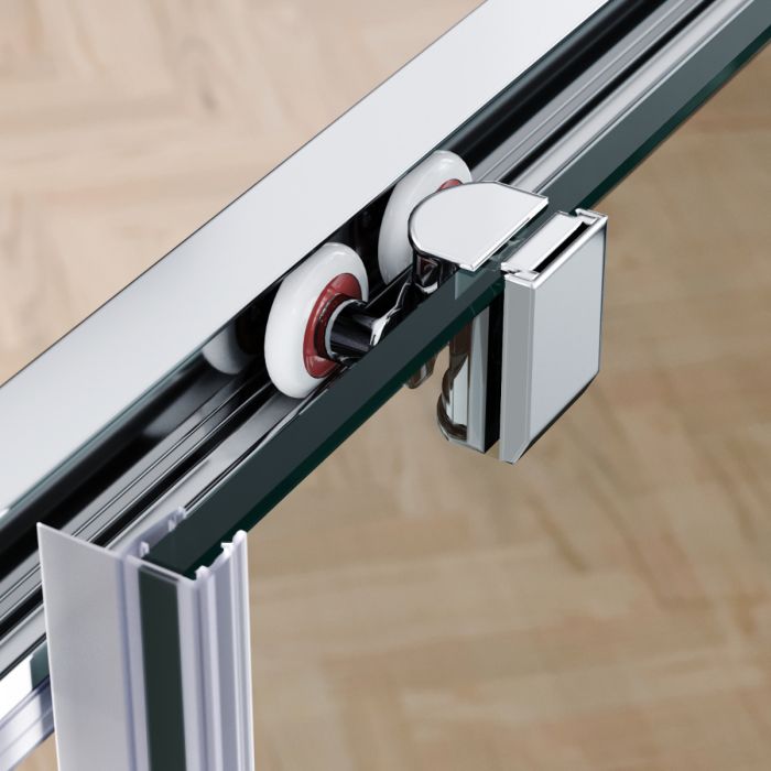 NILE 1200x900mm Sliding Door Shower Enclosure 8mm Easy Clean Nano Glass Shower Cubicle