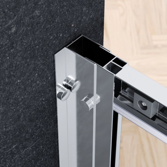 NILE 1400x800mm Sliding Shower Enclosure 8mm Easy Clean Nano Glass Shower Enclosure