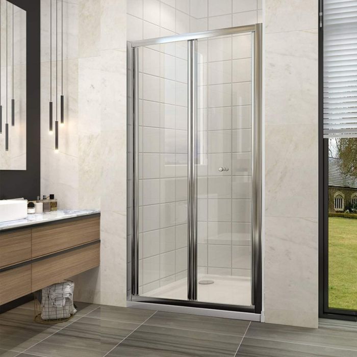 NILE 1000mm Bifold Framed Shower Door Shower Screen