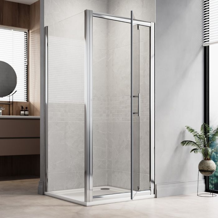 NILE 900mm Side Panel For Framed Easy Clean Shower Doors & Cubicles