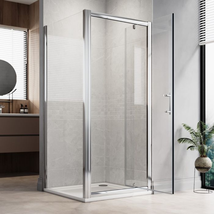 NILE 760mm Side Panel For Framed Easy Clean Shower Doors & Cubicles