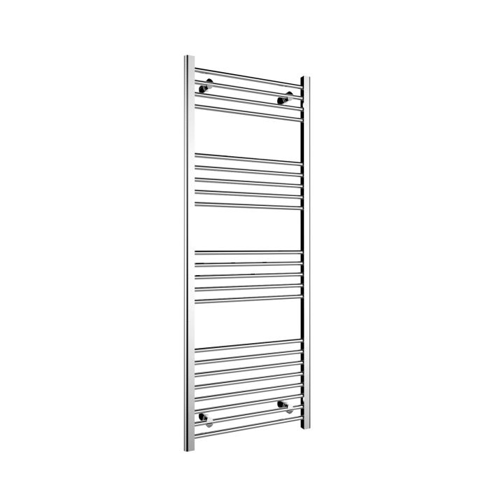 NILE 1600x600mm Straight Chrome Heated Towel Rail Rad Radiator Bathroom Central Heating