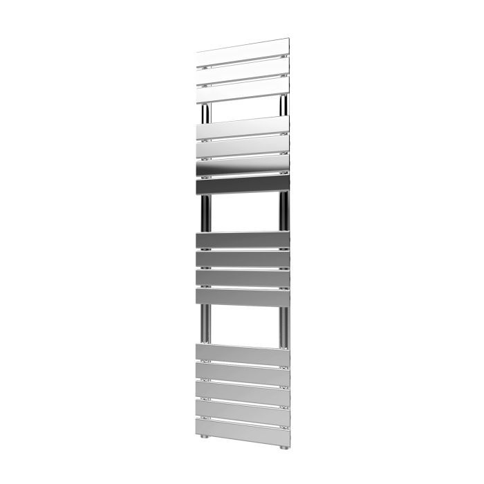 NILE 1600 x 400mm Modern Design Chrome Flat Panel Heated Towel Rails Radiators