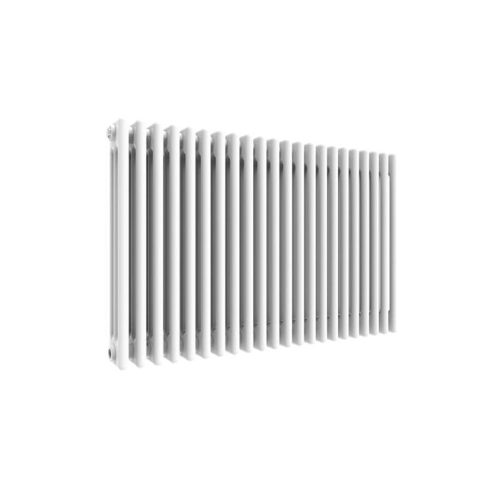 NILE Traditional Radiator Cast Iron Style 3 Column White Horizontal Radiator 600x999mm