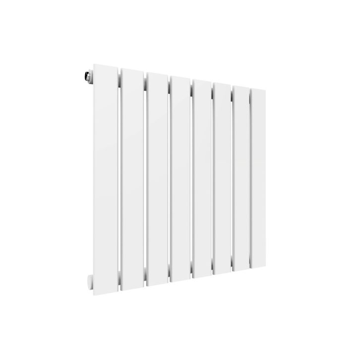NILE 600X600mm White Single Horizontal Designer Column Flat Panel Radiator