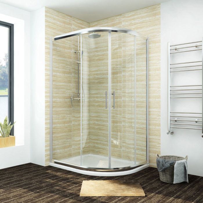 NILE Reversible 900X760mm Offset Quadrant Shower Enclosure