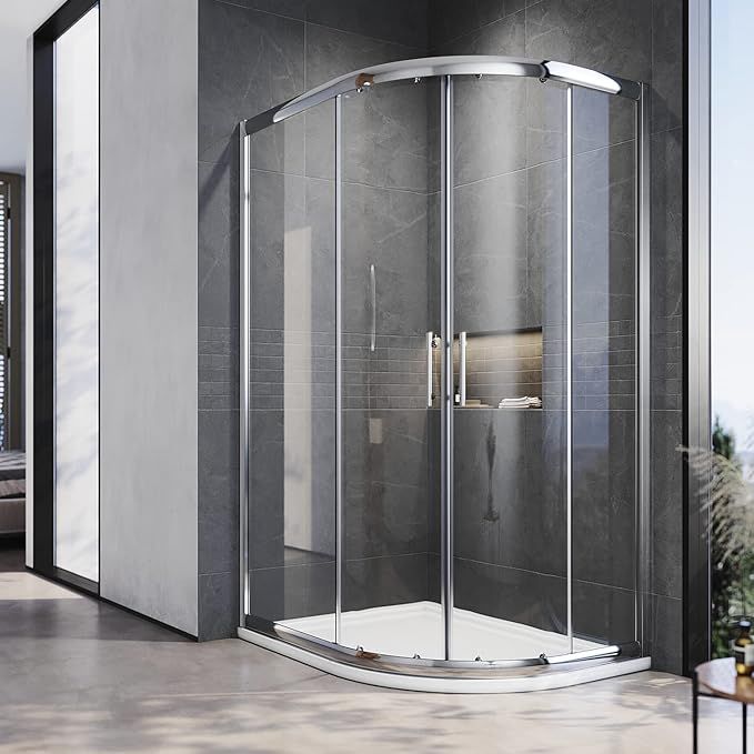 NILE 1200X800MM Reversible Left/Right Offset Shower Enclosure 5mm Tempered Glass