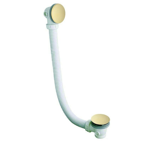 Click Clack Bath Waste in Brushed Brass Gold