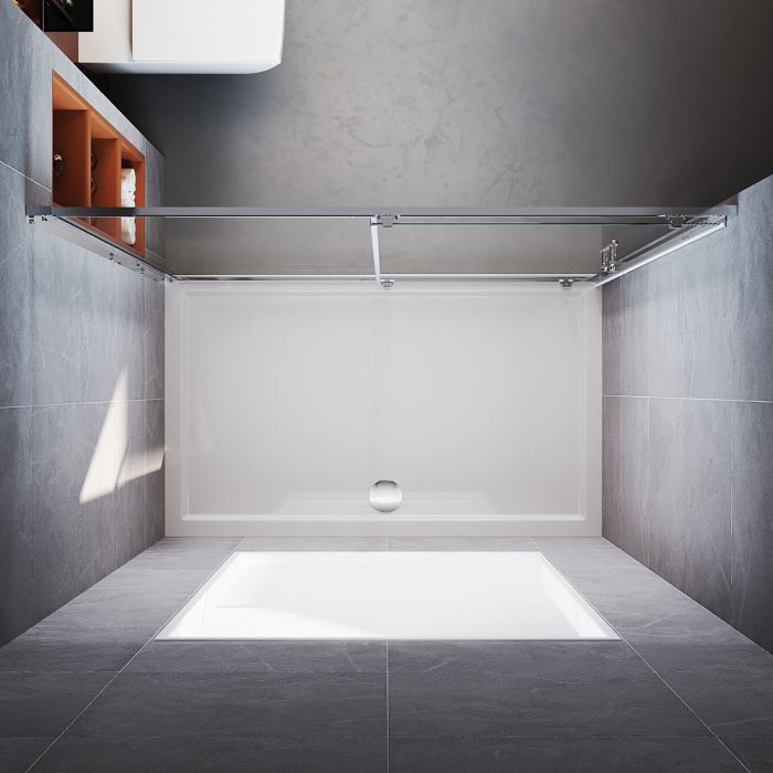 NILE 1200mm Sliding Shower Door 6mm Tempered Glass Shower Screen