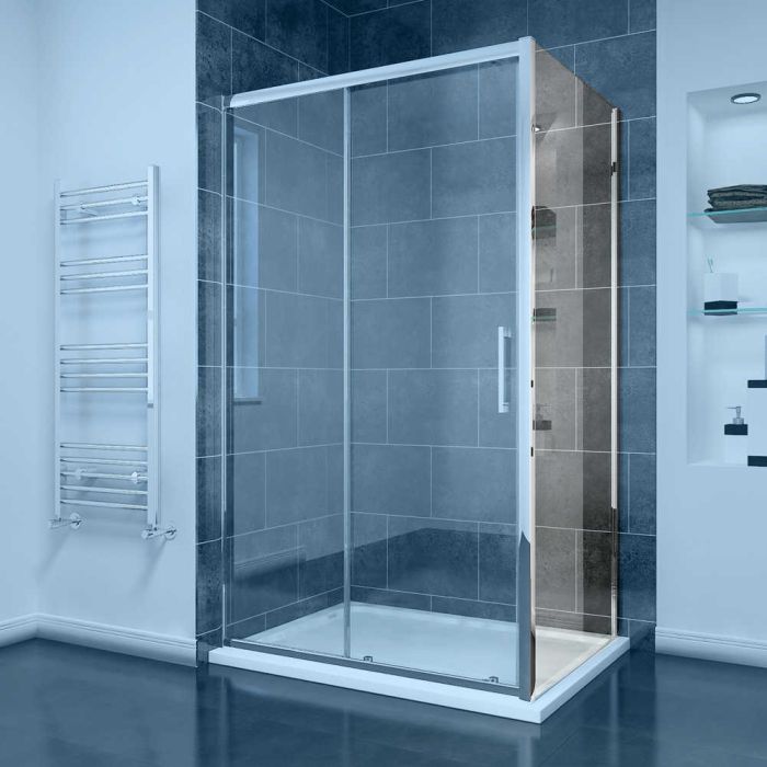 NILE 760mm Side Panel For Framed Easy Clean Shower Doors & Cubicles