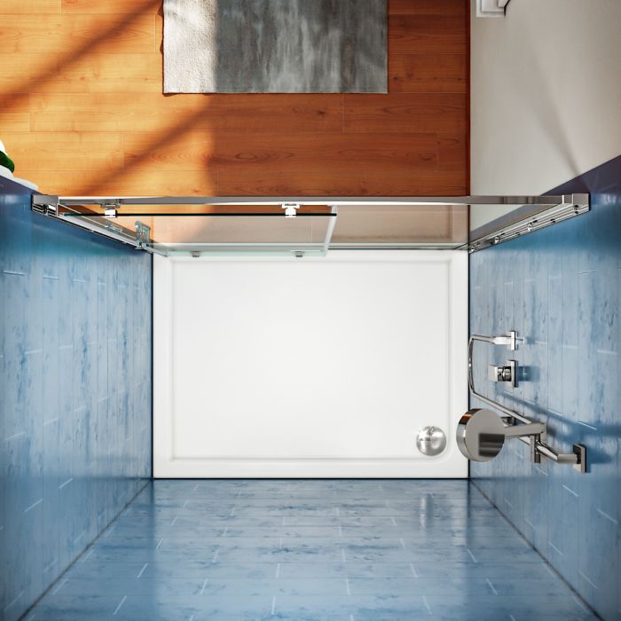 NILE 1700mm Bathroom Sliding Shower Door Shower Screen